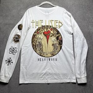 The Used Heartwork Long Sleeve Graphic Band T Shirt White Men's Medium